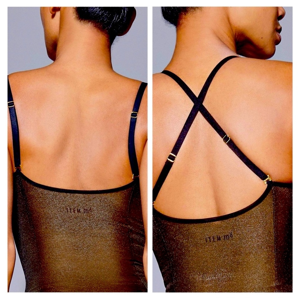 NWT ITEM M6 ALL MESH V-Neck SHAPE BODYSUIT SIZE:LARGE